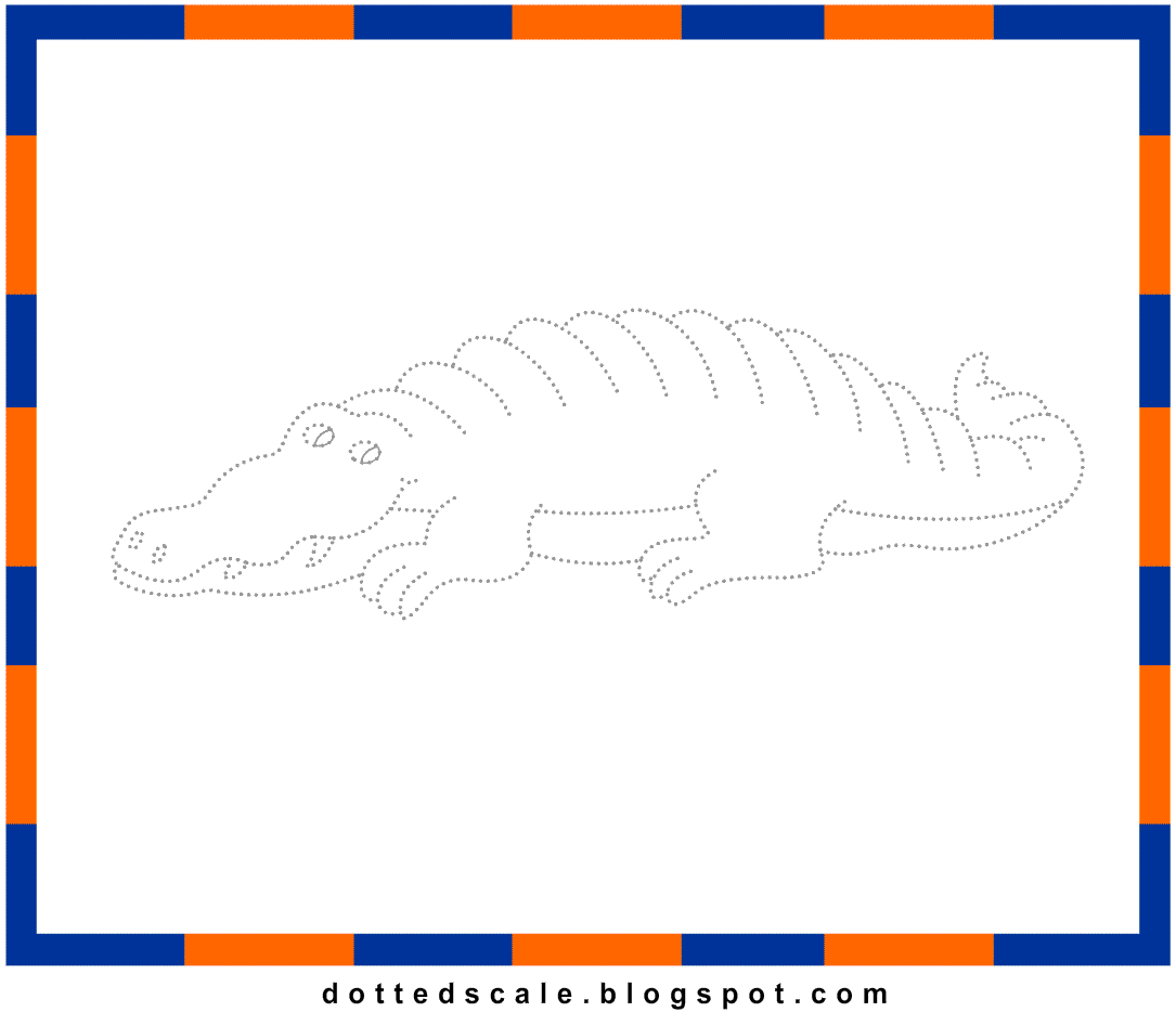 1085x946 Printable Dotted Drawing Pictures Crocodile Dotted For Kids