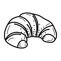 Croissant Drawing | Free download on ClipArtMag