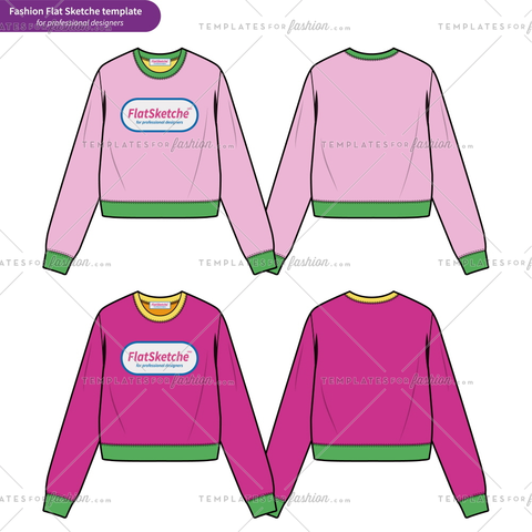 480x480 Women's Fashion Flat Templates