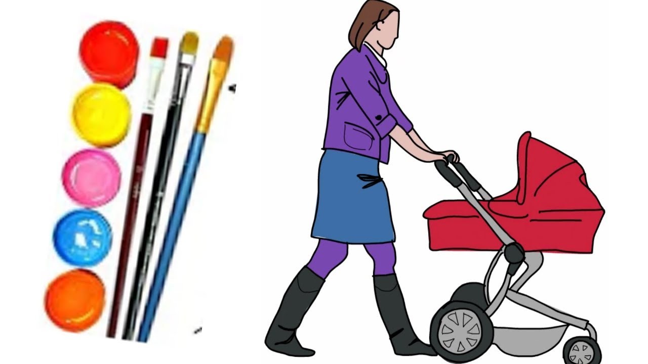 1280x720 How To Draw Running Basket With A Gril For Kids Drawing