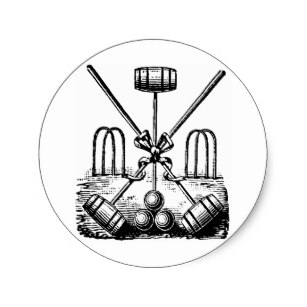 307x307 Croquet Stickers Zazzle Au