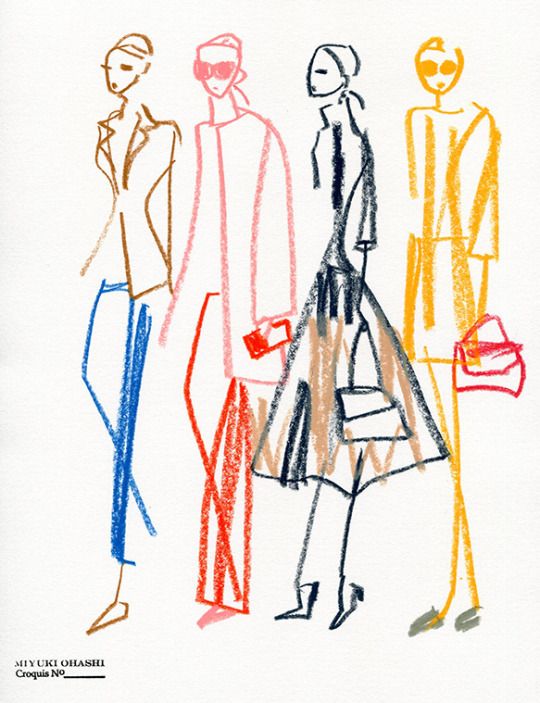540x703 Miyuki Ohashi Drawing Etcetra Fashion Sketchbooks And Design