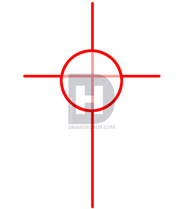 641x720 How To Draw A Rose And Cross Tattoo, Step