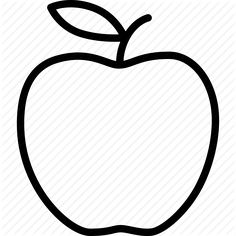 236x236 Huge Collection Of 'apple Outline Drawing' Download More Than