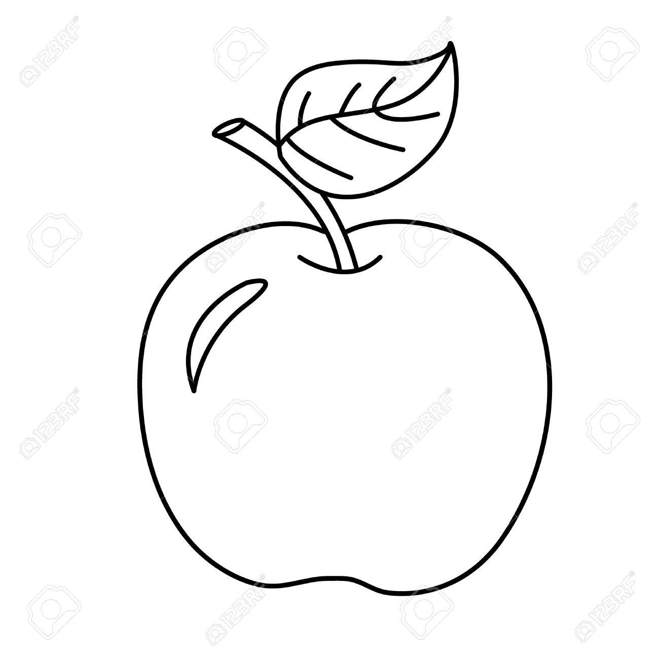 1300x1300 Apple Drawing Cartoon For Free Download