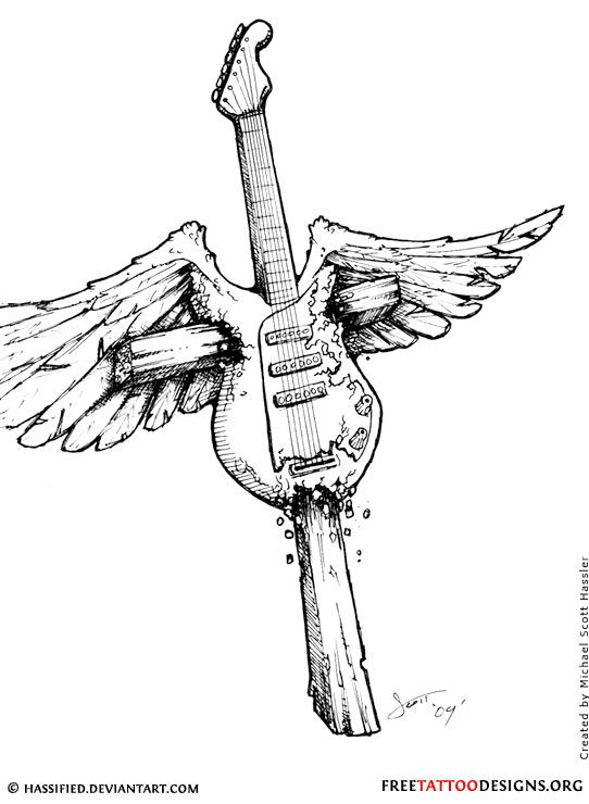 542x740 Guitar Drawing Cross For Free Download