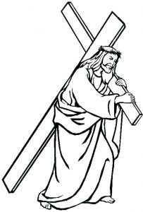 203x300 Ideas Collection Jesus Carrying Cross Drawing