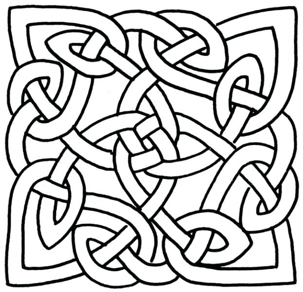 623x600 Super Design Ideas Celtic Pictures To Colour Knots Drawing