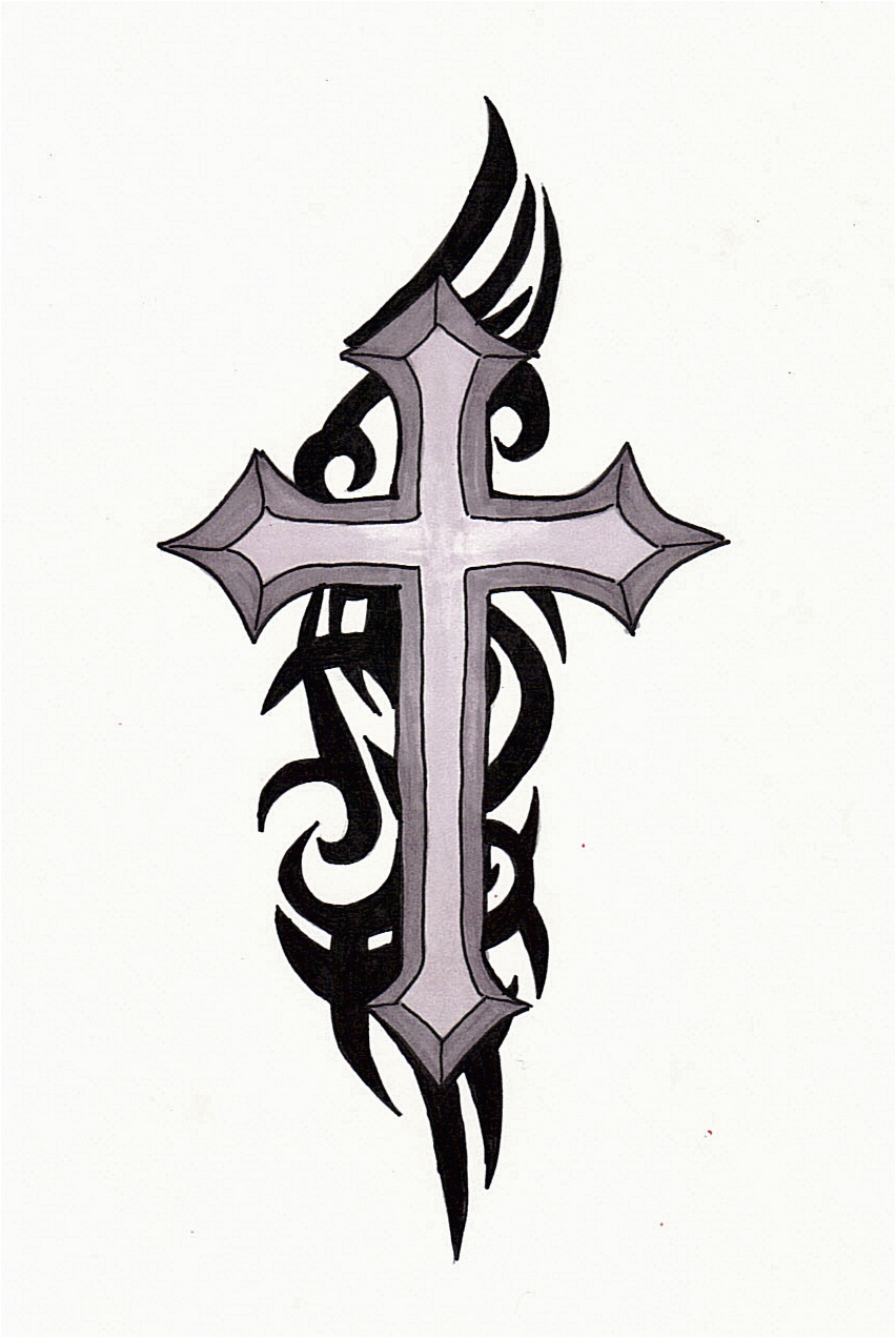 852x1272 Cross Sketches For Tattoos