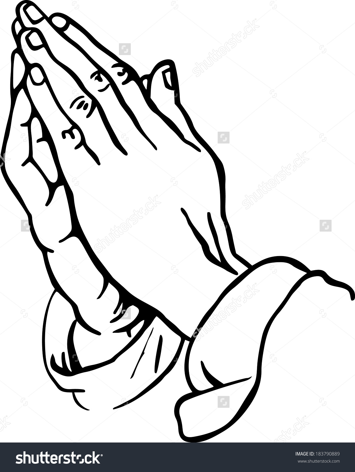 1203x1600 How To Draw Praying Hands With Cross Step