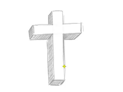 480x360 Very Easy!! How To Draw Floating Cross