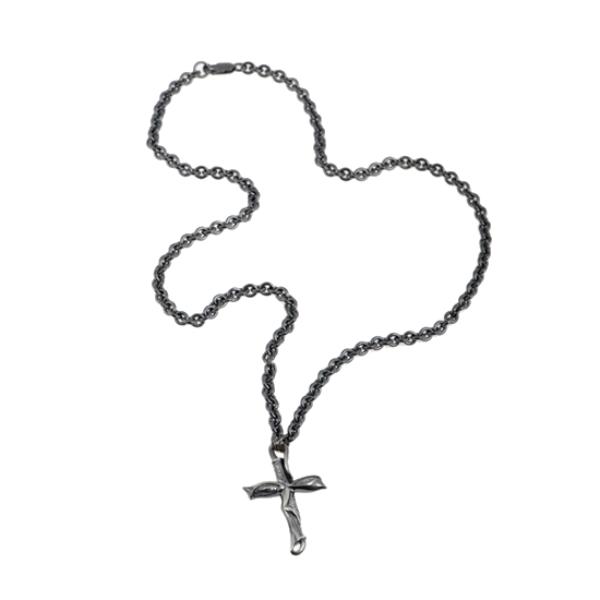 600x600 Libertine Silver Cross Necklace House Of Hoye
