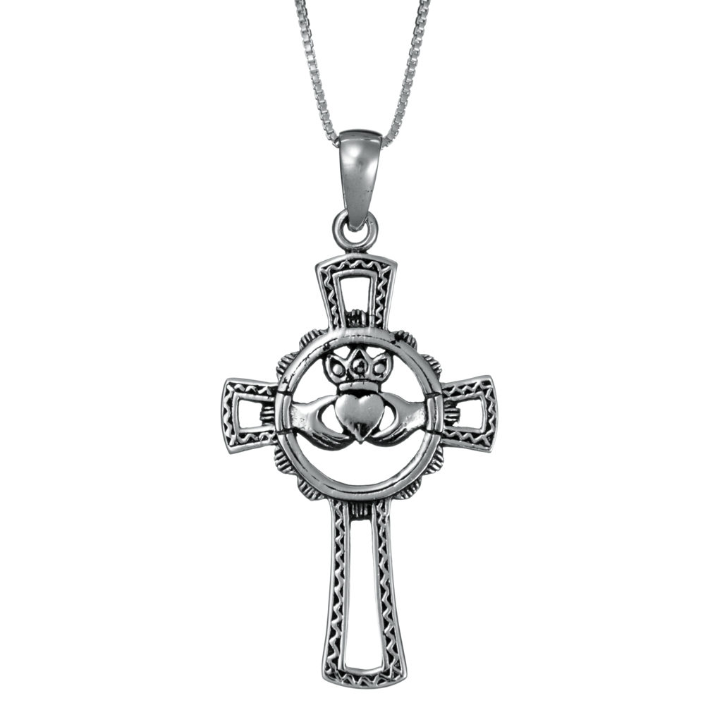 1024x1024 Claddagh Cross Necklace