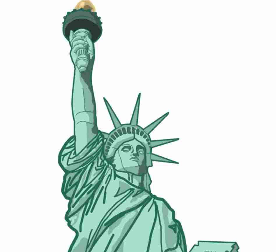 948x864 Free Statue Of Liberty Drawing Download Clip Artencil Sketch