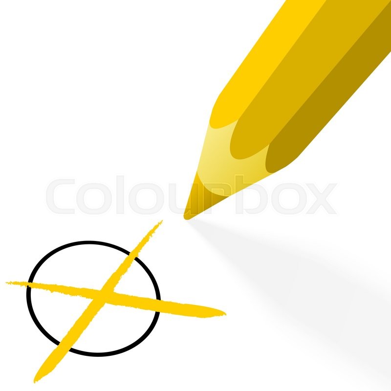 800x800 Illustration Of Pencil Colored Yellow Stock Vector Colourbox