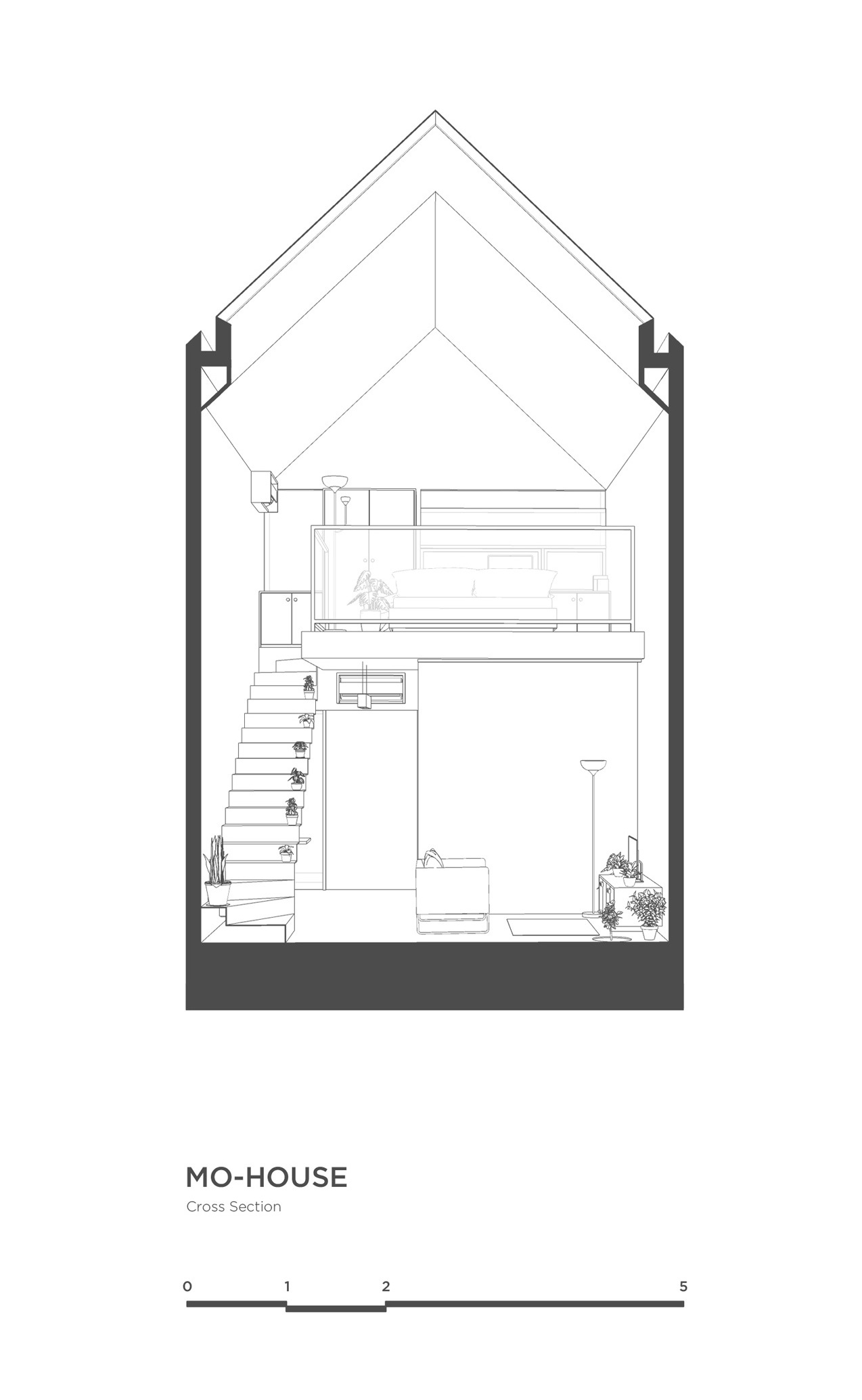 1274x2070 Gallery Of Mo House Dform