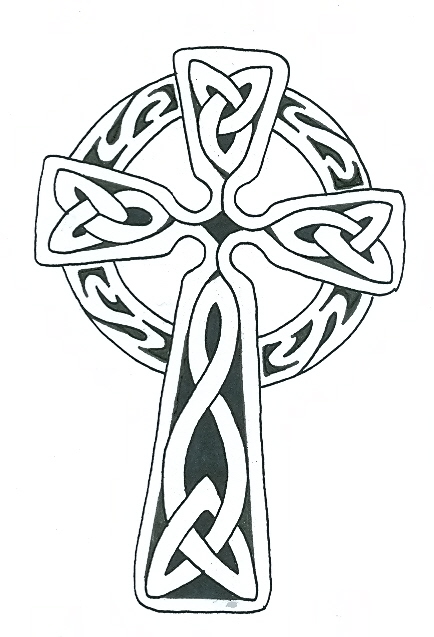 434x637 Celtic Cross Tattoo