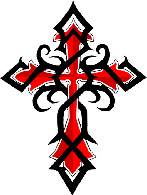 500x665 Cool Tribal Cross Tattoos Black Red Celtic Cross Tattoos Cvcaz