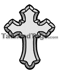 200x250 Cross Temporary Tattoos Religious Designs