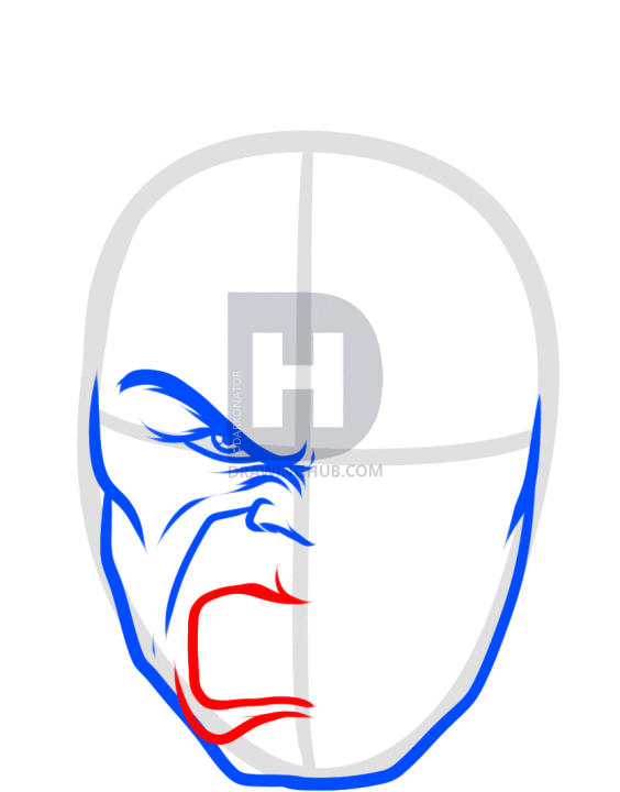 564x720 How To Draw Bruce Banner And Hulk, Step