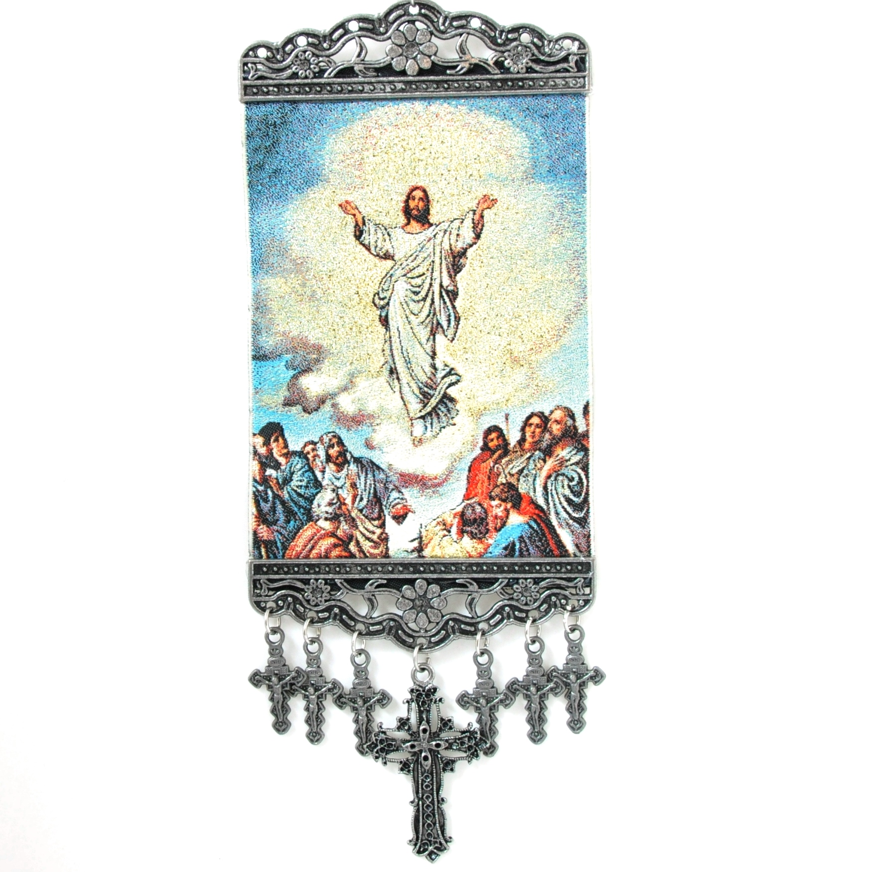 1750x1750 jesus, hanging cross tapestry banner