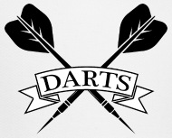 190x153 Darts Ribbon Black Arrow Cross Design Trucker Cap Spreadshirt