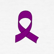 190x190 Purple Ribbon Drawing Men's T Shirt Spreadshirt