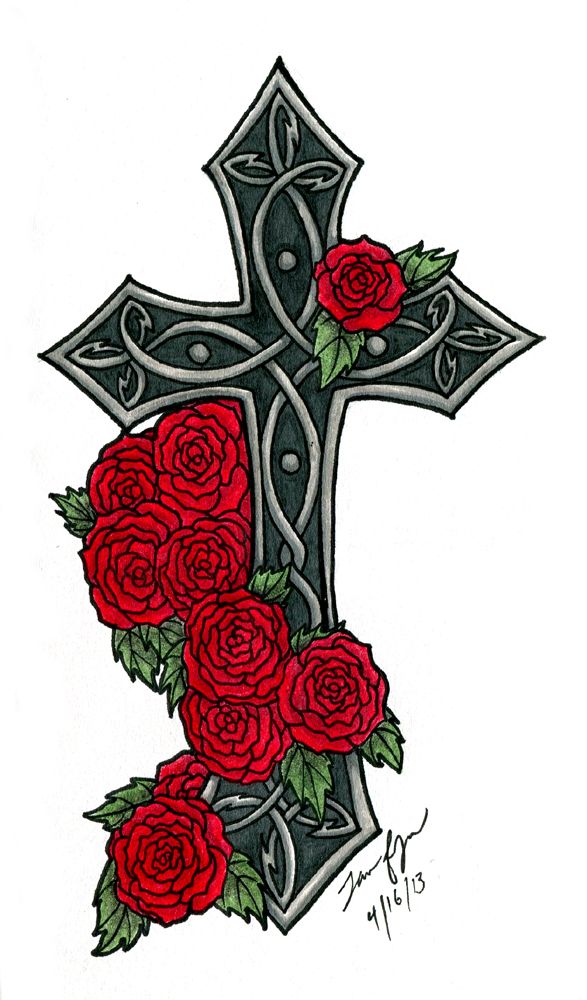 587x1000 I Need A Gothic Cross On My Back To Cover Up A Horrible Tattoo I