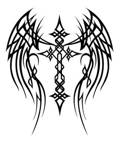 236x283 Best Cross With Wings Images Jesus Tattoo, Tattoo Art, Tattoo