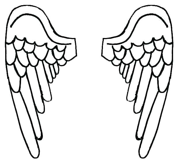 Pages Cross With Angel Wings Coloring Pages