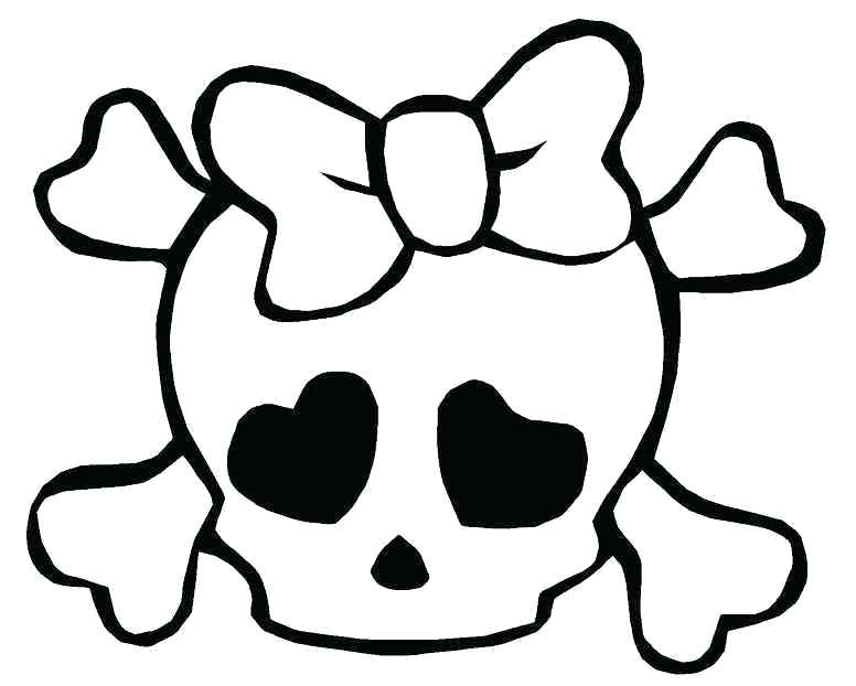 776x622 Skull And Bones Coloring Pages Medium Size Of Coloring Pages Skull