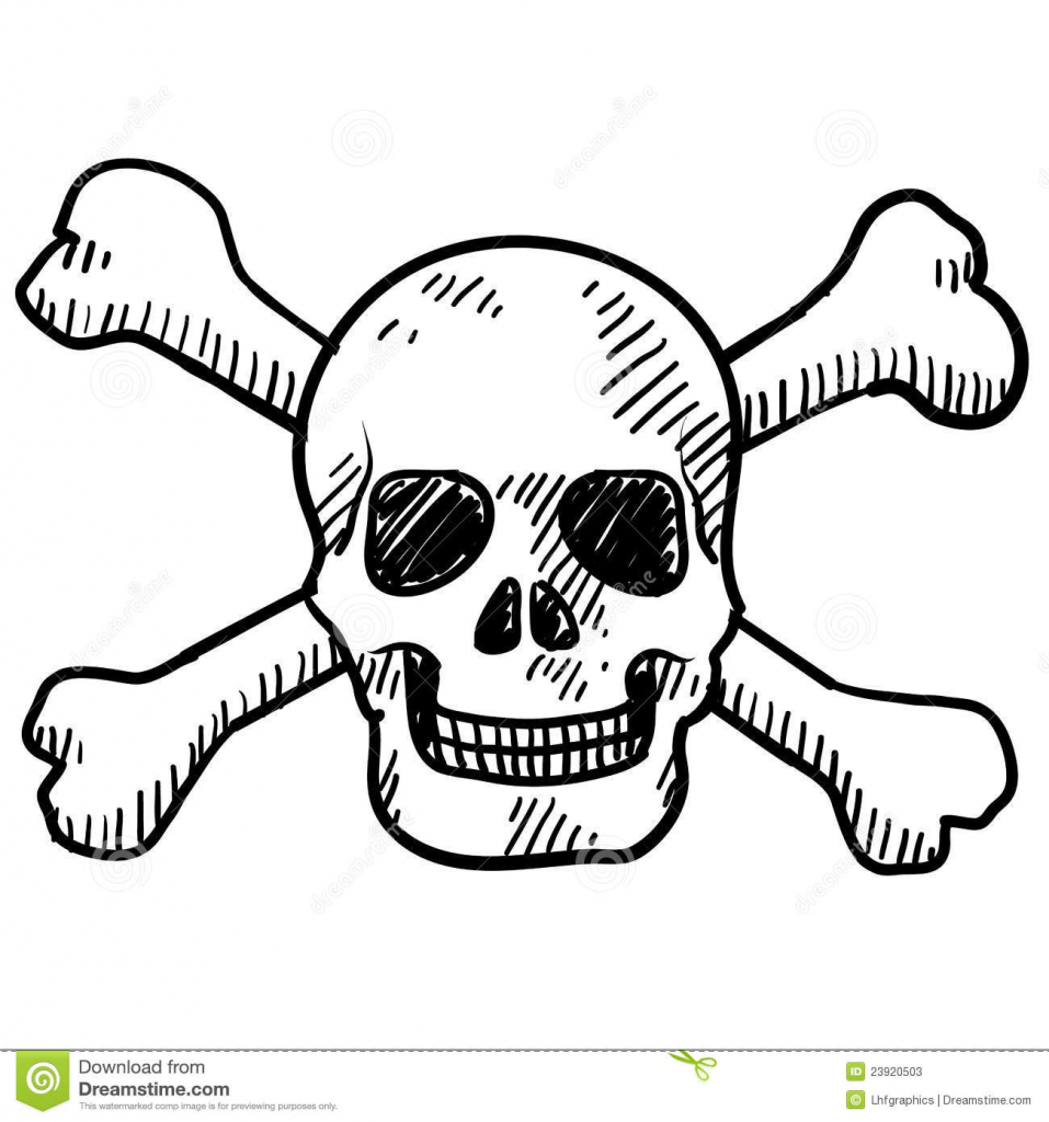 957x1024 Crossbones Clipart Skull Drawing, Picture