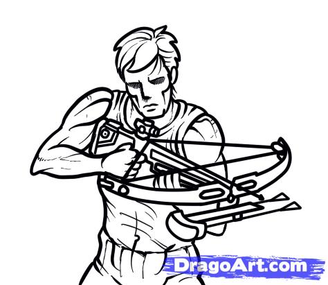474x411 Draw A Crossbow, Draw Crossbows, Step