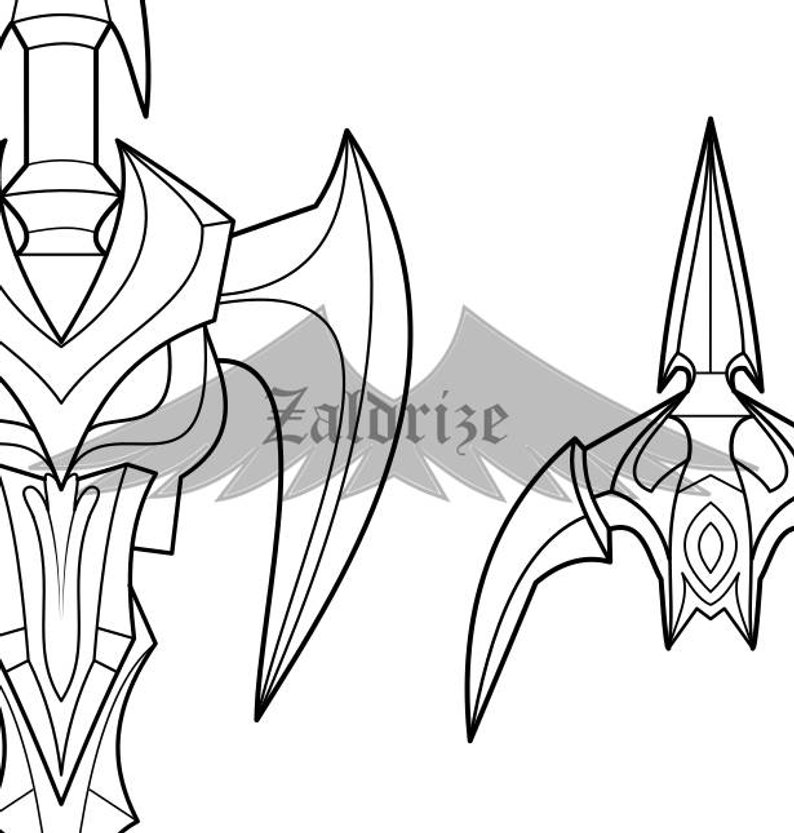 794x833 Soulstealer Vayne Crossbow Blueprint Etsy