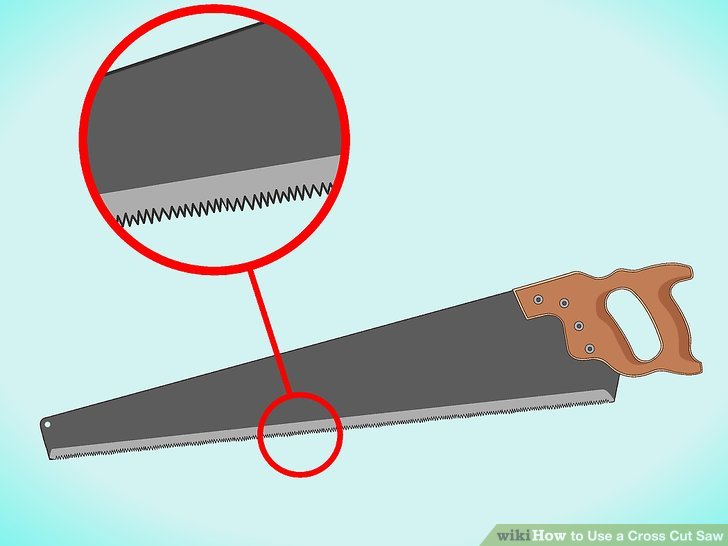 728x546 How To Use A Cross Cut Saw Steps