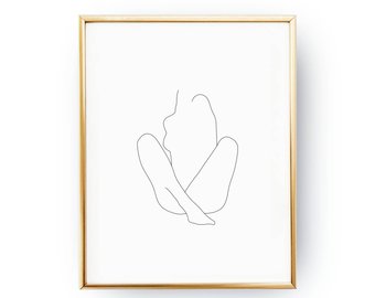 340x270 Line Drawing Legging Etsy