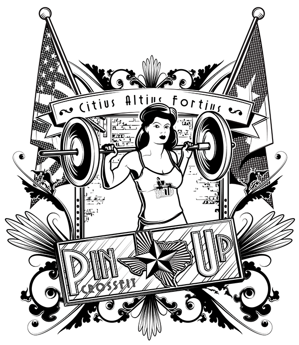 600x693 pinup crossfit houston on behance