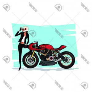 300x300 person on a blue crotch rocket motorcycle hoodamathrun