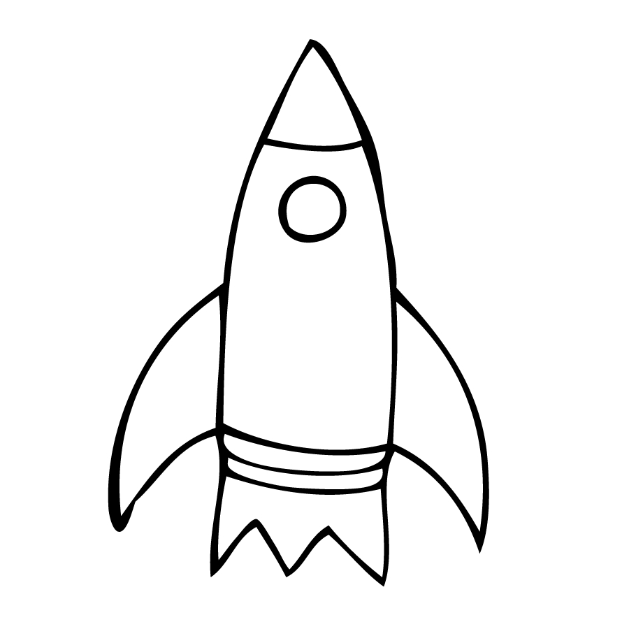 900x900 Drawing Spaces Rocket Ship For Free Download
