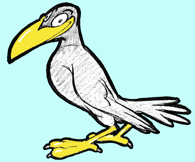 390x323 how to draw cartoon crows and ravens with simple steps cartooning