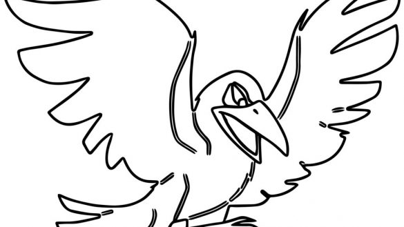 585x329 Flying Crow Coloring