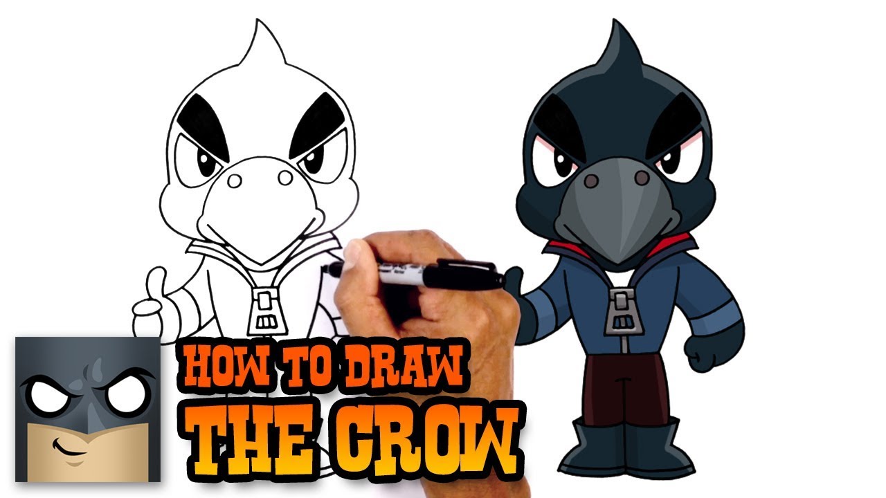 1280x720 How To Draw Crow Brawl Stars