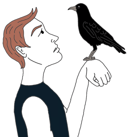 450x450 Totem Drawing Crow, Picture