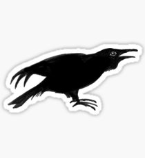 210x230 Angry Crow Drawing Stickers Redbubble