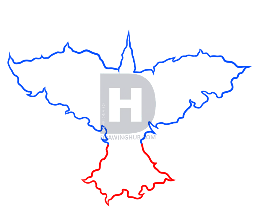 843x720 How To Draw The Crow, Step