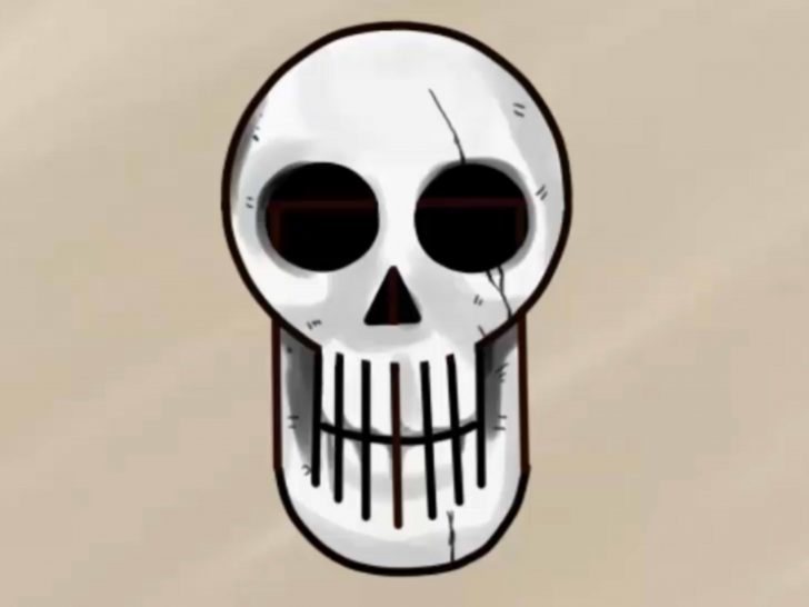 728x546 How To Draw A Cracked Skull Crow Cool Crawler Easy Amazing I