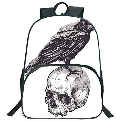 425x425 Scary Print Backpacks,scary Movies Theme Crow