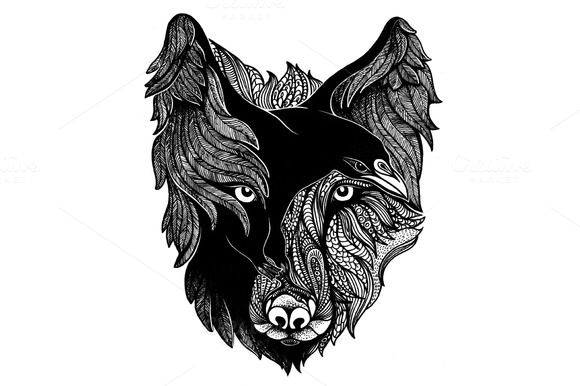 580x386 Wolf And Raven