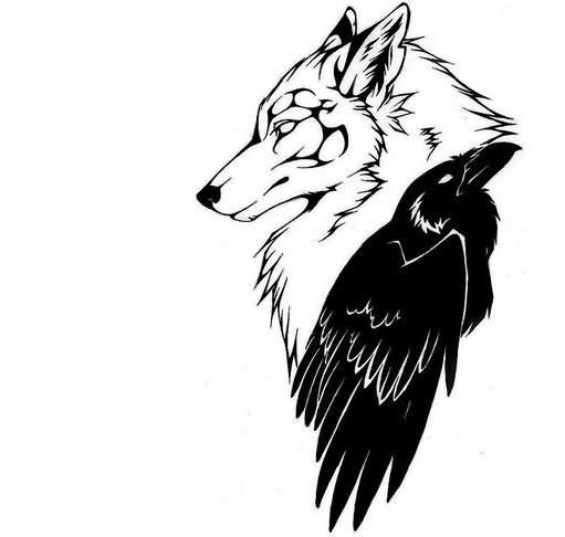 511x486 Yet Another Flying Crow Tattoo Design Tattoo Ideas