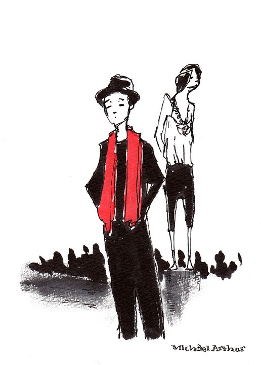 516x720 Style In Pen And Ink Live Drawing New York Fashion Week Photos